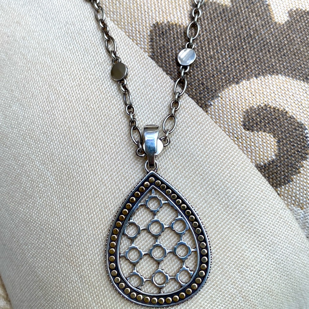 John Hardy 18K Gold Dot Pendant Necklace